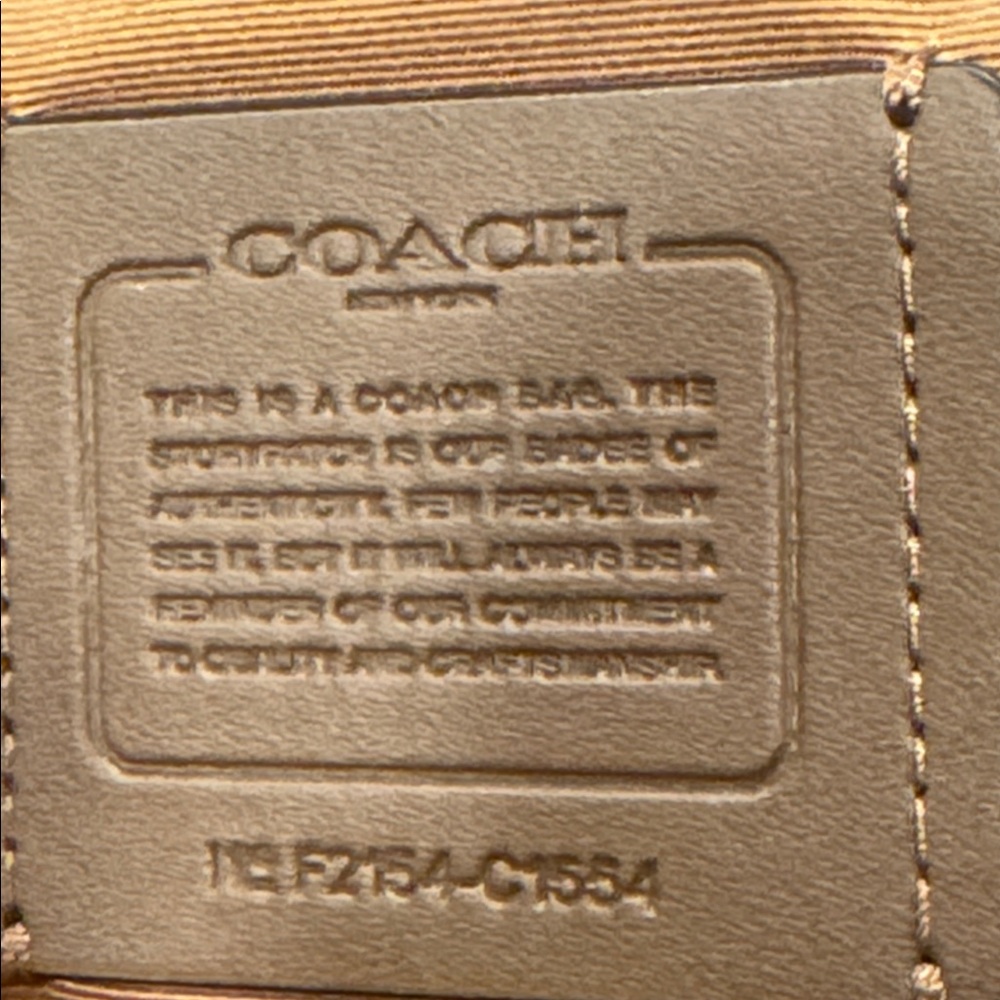 Coach Crossbody Brown Cream Rowan File Signature Bag - Picture 14 of 17
